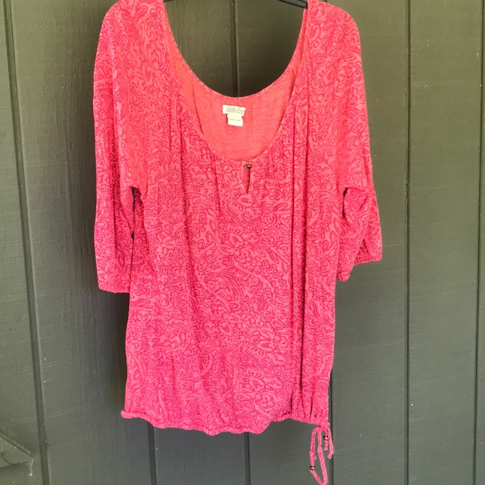 Printed blouse from Lucky Brand.
